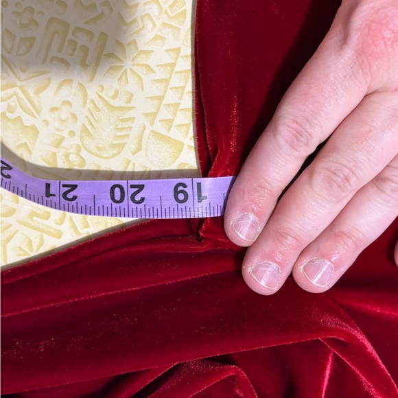 Vintage Saks Fifth Avenue Red Velvet Button Down Shirt - Picture 7 of 11